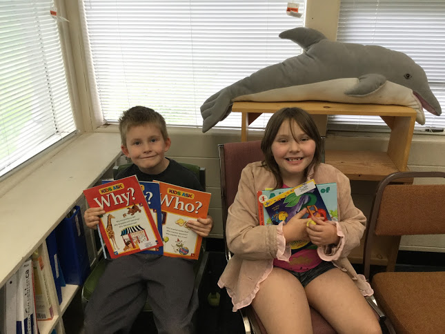 students with books